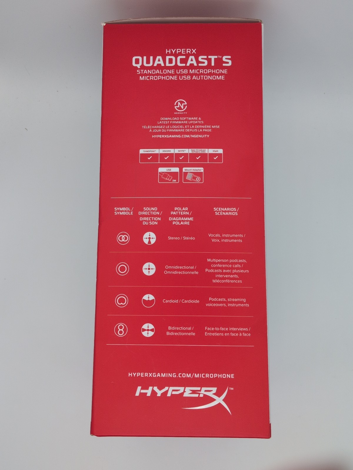 HyperX QuadCast S Condenser Wired Recording Microphone
