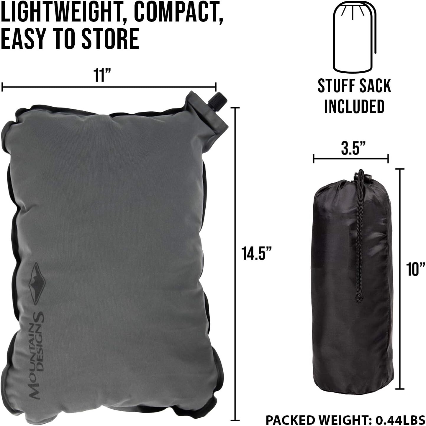 Inflatable Camping Pillow Ultralight Compact Hiking Pillows 7oz Soft Comfortable
