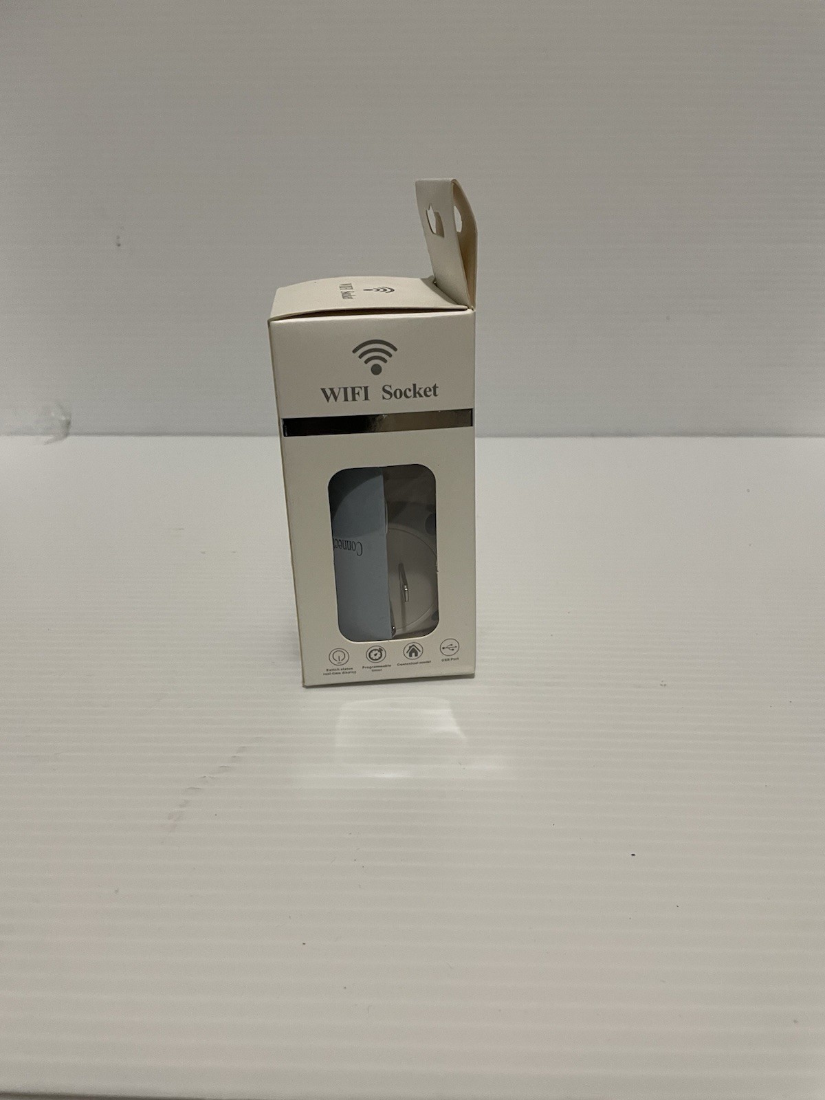 Wi-Fi Smart Plug App-Controlled Outlet Adapter White iOS/Android