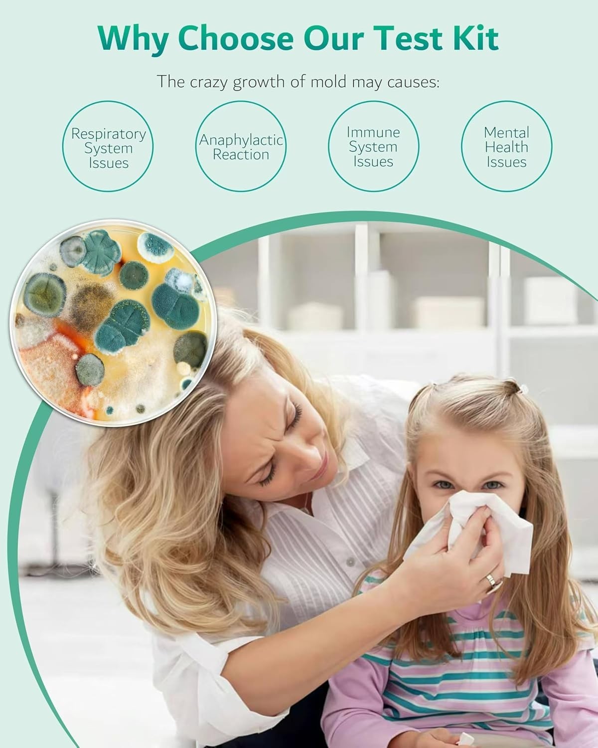 8 Mold Kit for DIY Home Detection - Air Quality & Surface Testing Made Easy