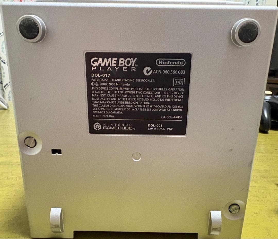 Nintendo GameCube Silver Console + Gameboy Player + Startup Disc + Games Working