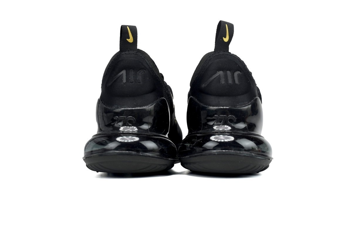 Nike Air Max 270 Black/Gold Men's Air Cushioned Shoes