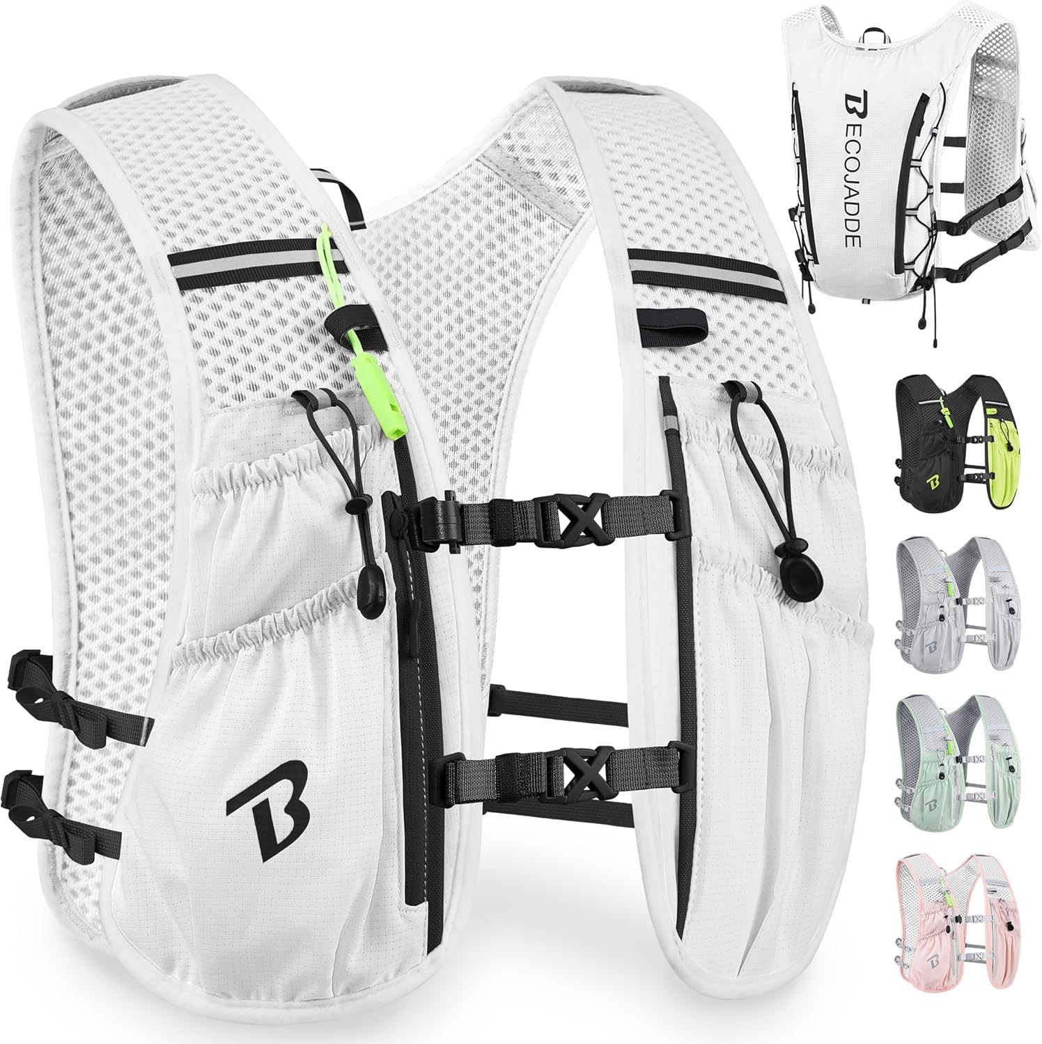 Running Vest Hydration Backpack for Men Women, 5L Lightweight Running Backpac...