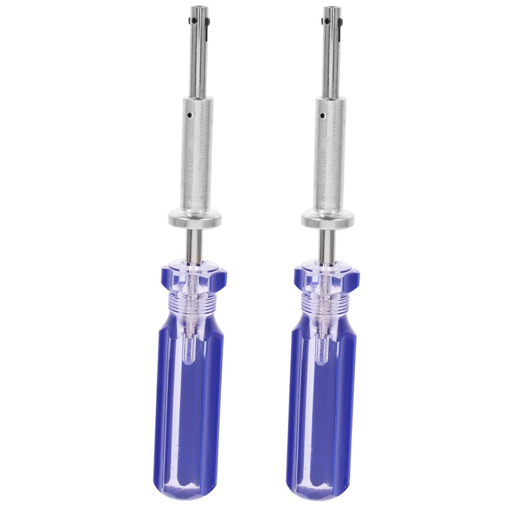 2Pcs 7 Inch Cable Locking Terminator for Catv Durable Metal Plastic Blue