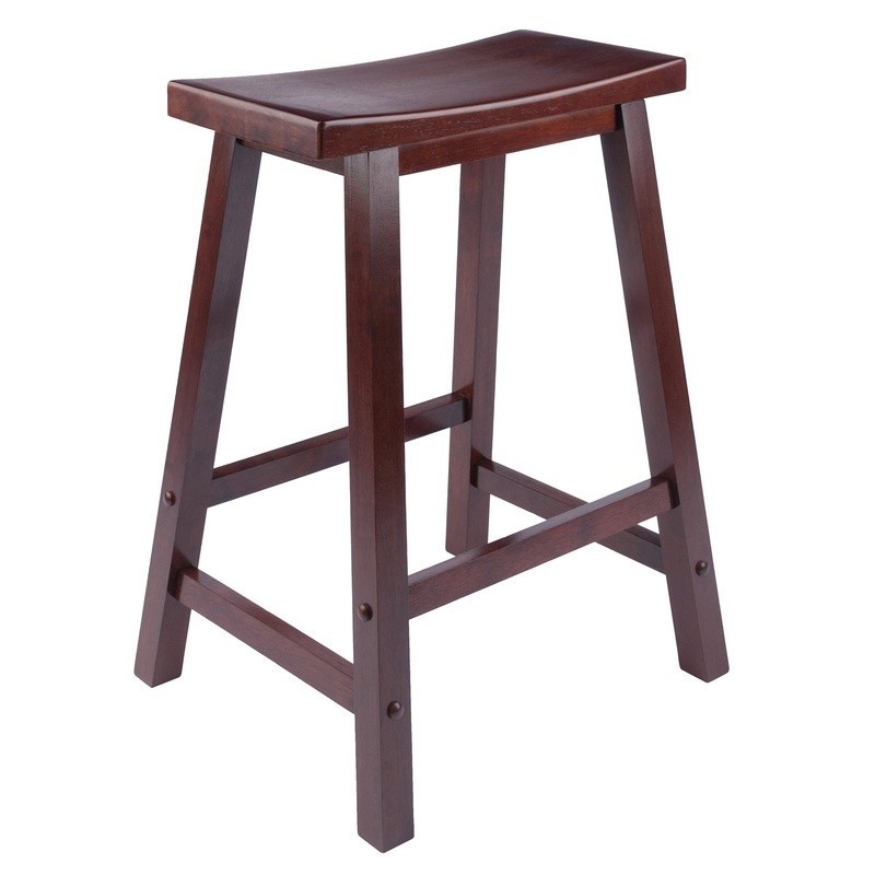 Saddle Seat Counter Stool Beechwood Bar Stool Backless Kitchen Seating New