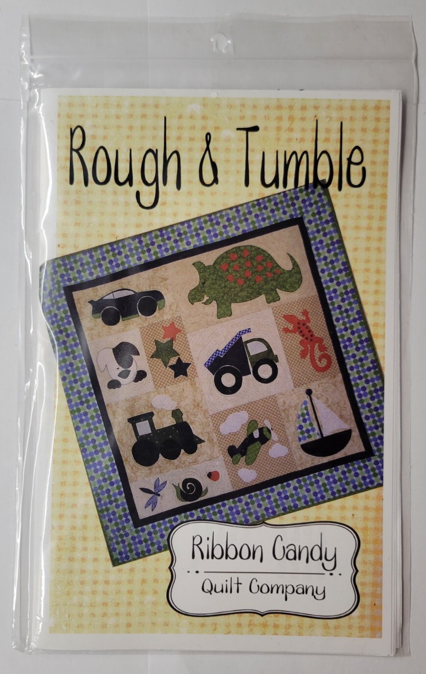 Rough & Tumble Quilt Pattern 42" x 42" Ribbon Candy Quilt Company