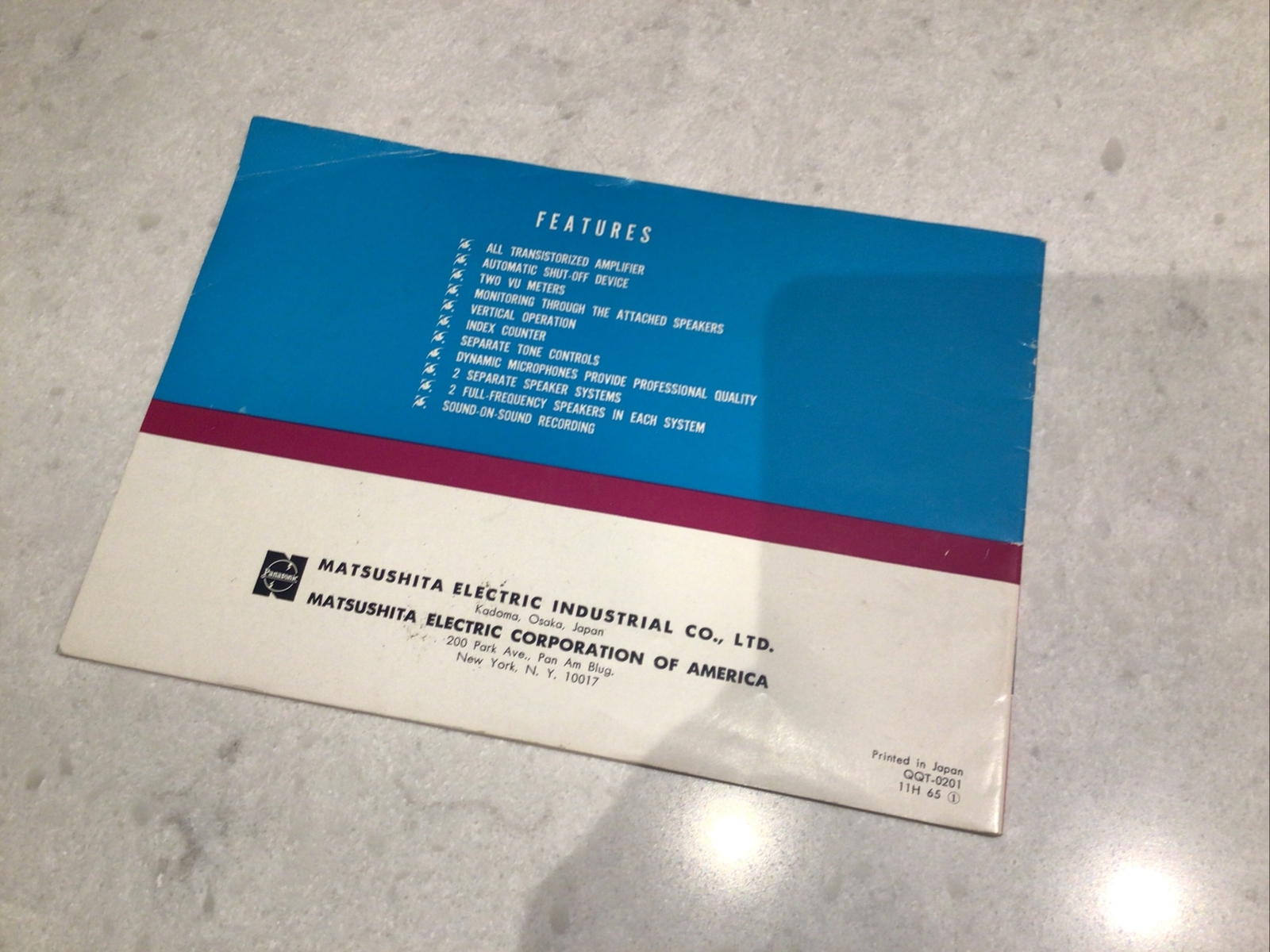 Panasonic RS-770S Operating Instructions