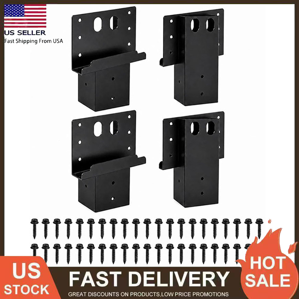 4 Pcs Outdoor 4x4 Compound Angle Brackets Deer Stand Brackets for Deer Stand