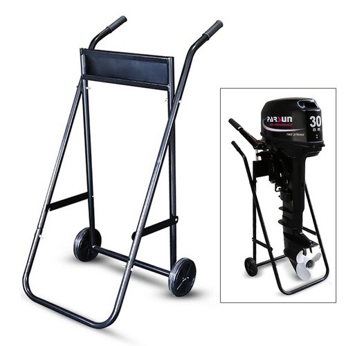 Heavy Duty Outboard Boat Motor Stand Carrier Cart Dolly Trolley Transport Stand