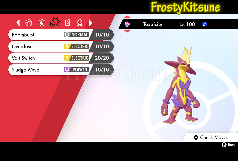 6IV Ultra Shiny Toxtricity Amped & Low Key Square Shiny Pokemon Sword & Shield