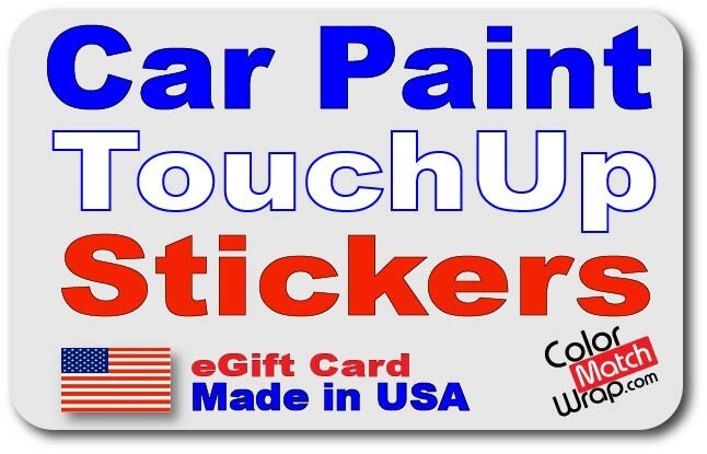 Car Touch-Up paint Stickers, Fix Scratches, Better than body Paint - Gift Card