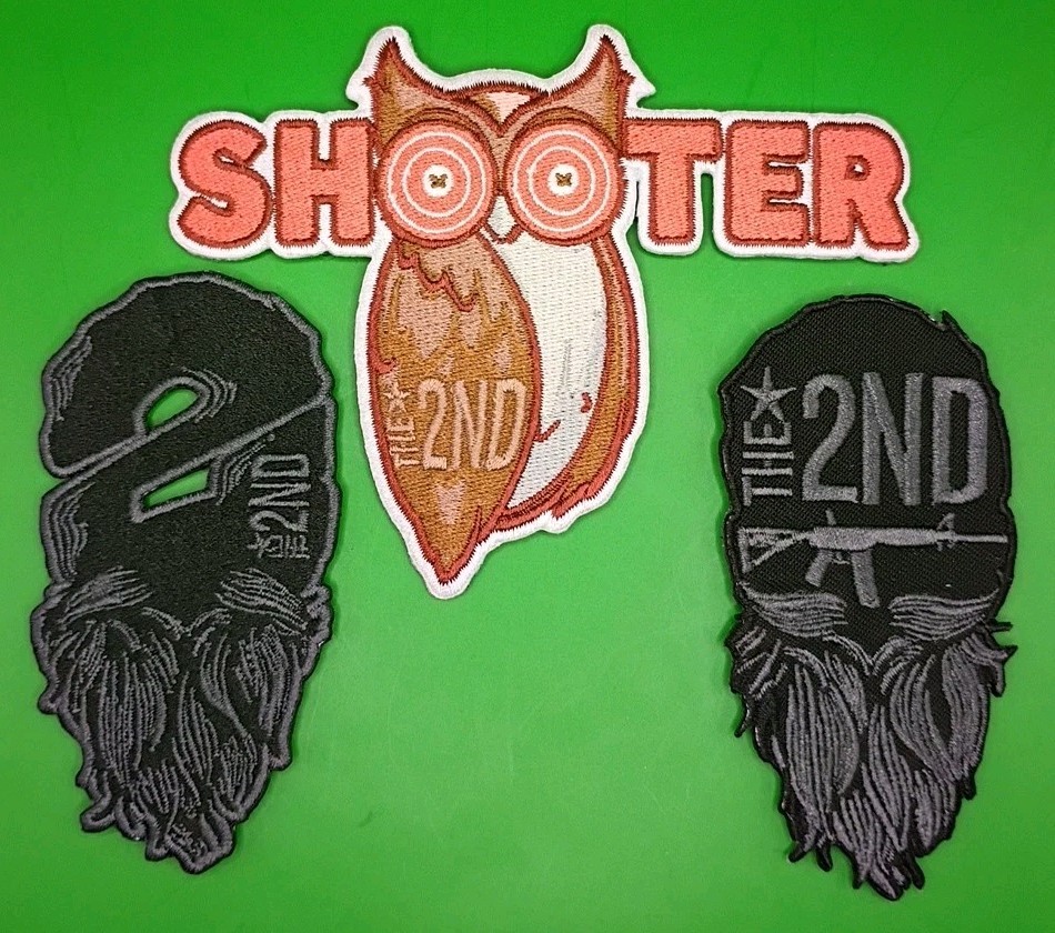 The 2nd Brand Tactical Patch Set Shooter Owl 2nd Patriot Series Sold Out Bundle