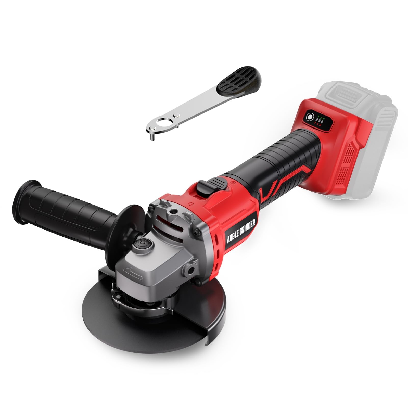 Angle Grinder 41/2" Cordless for Milwaukee 18V/M18 Battery, 6 Variable Speed ...