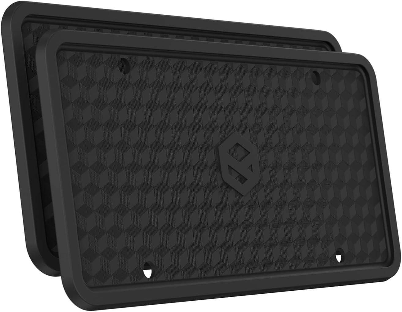 Rightcar Solutions Silicone License Plate Frames | The Original Black 2pack