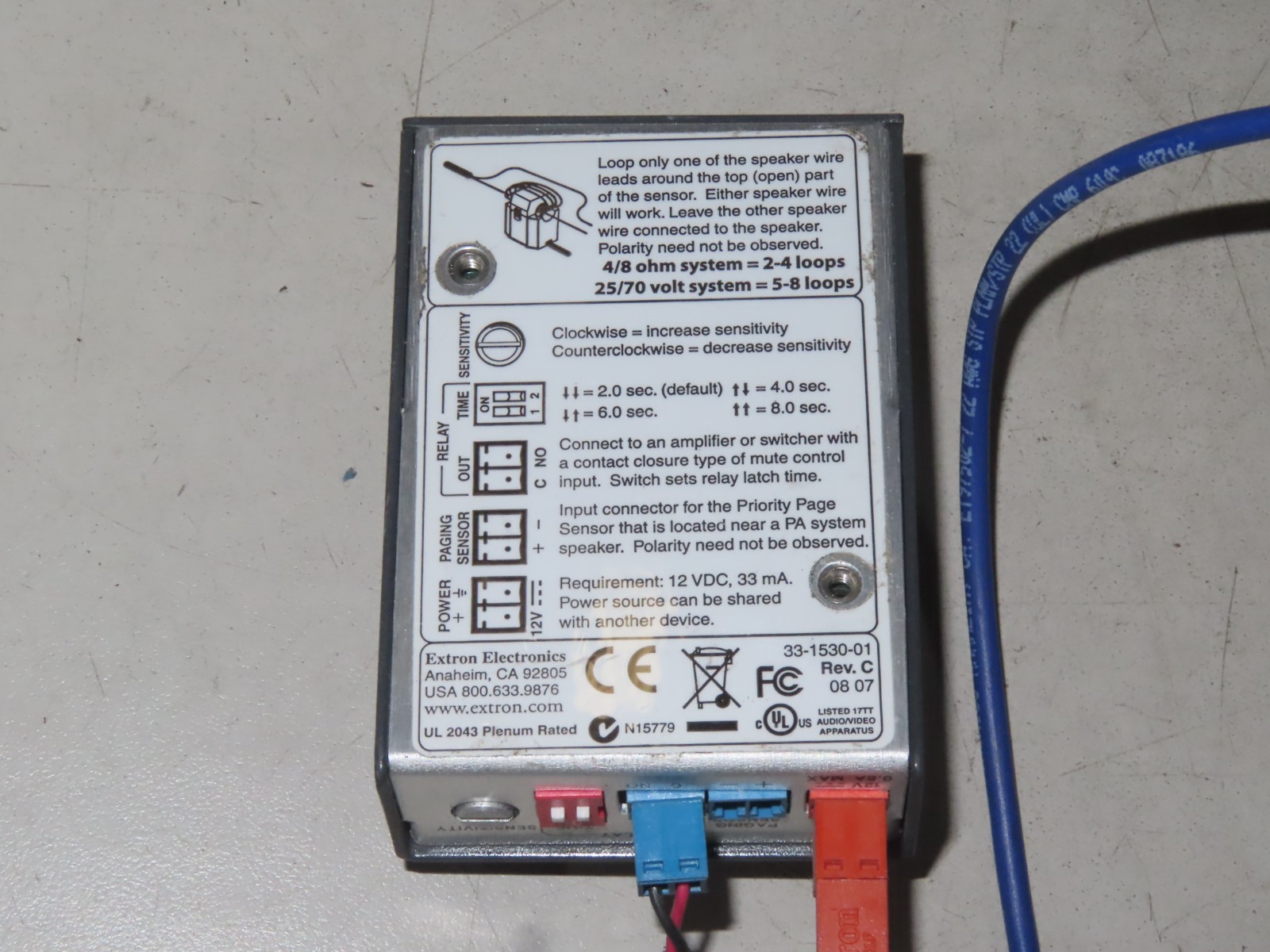 Extron Electronics PPC 25 Priority Page Controller