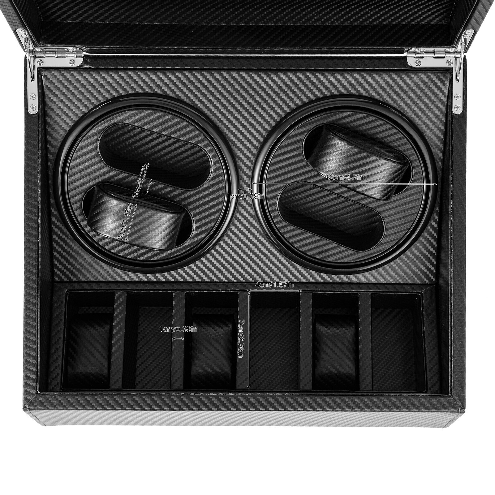 4+6 Automatic Rotation Watch Winder Box Storage Case Self Winding Display Box