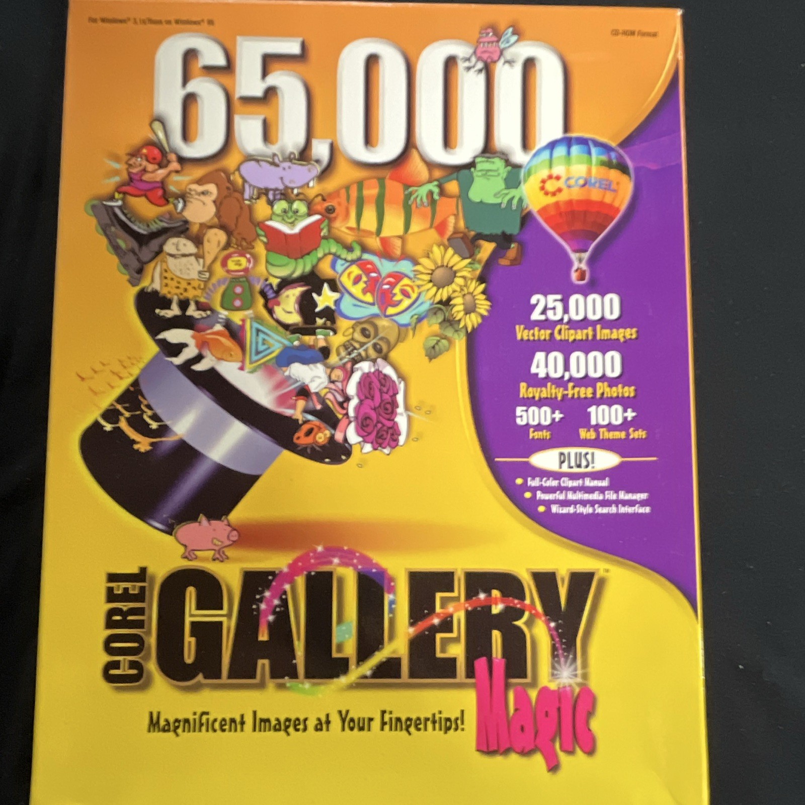 Corel GALLERY Magic 65,000 Clip Art CD for Windows 3.1/95 English
