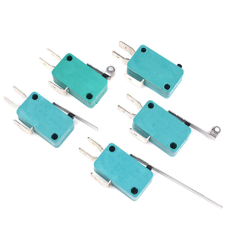 Micro Limit Switch SPDT Microswitch Roller Lever Arm Actuator 4.8mm 6.3mm Pin