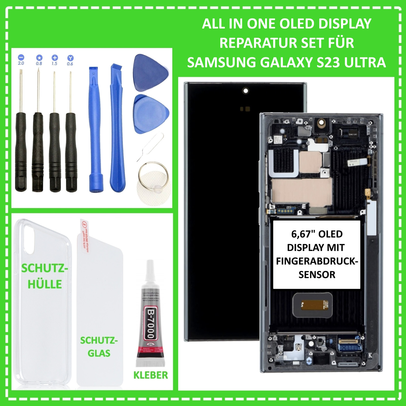 6.67" OLED Display For Samsung Galaxy S23 Ultra S918 LCD Screen Touch Screen