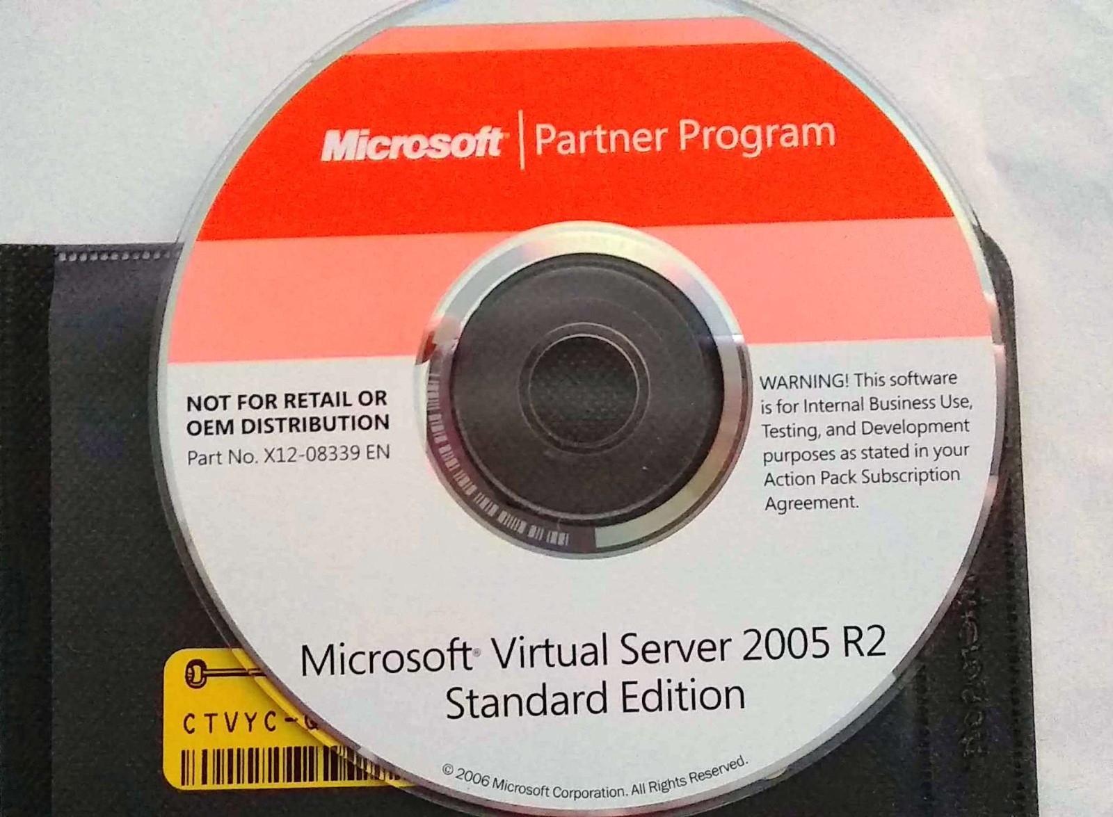 Microsoft Virtual Server 2005 R2 Standard Edition w/ Product Key & License