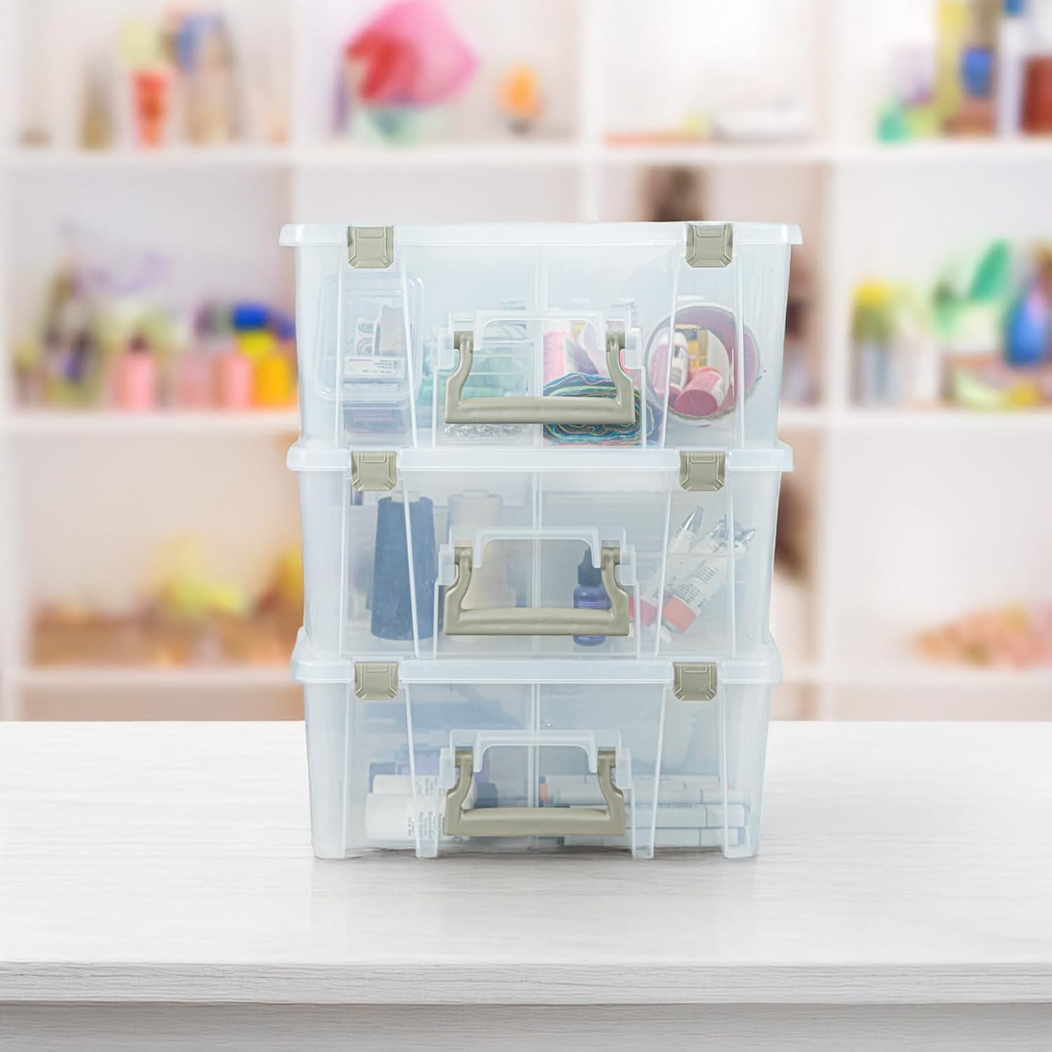ArtBin Super Satchel Double Deep Compartment Box - with 8 Removable Compartments