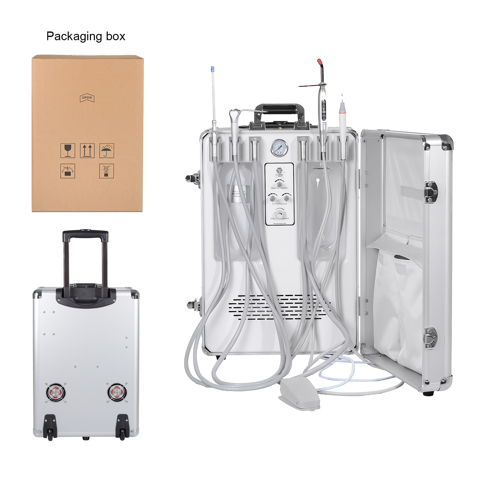 Dental Portable Air Compressor Turbine Unit Treatment Machine Scaler 2H G13-B