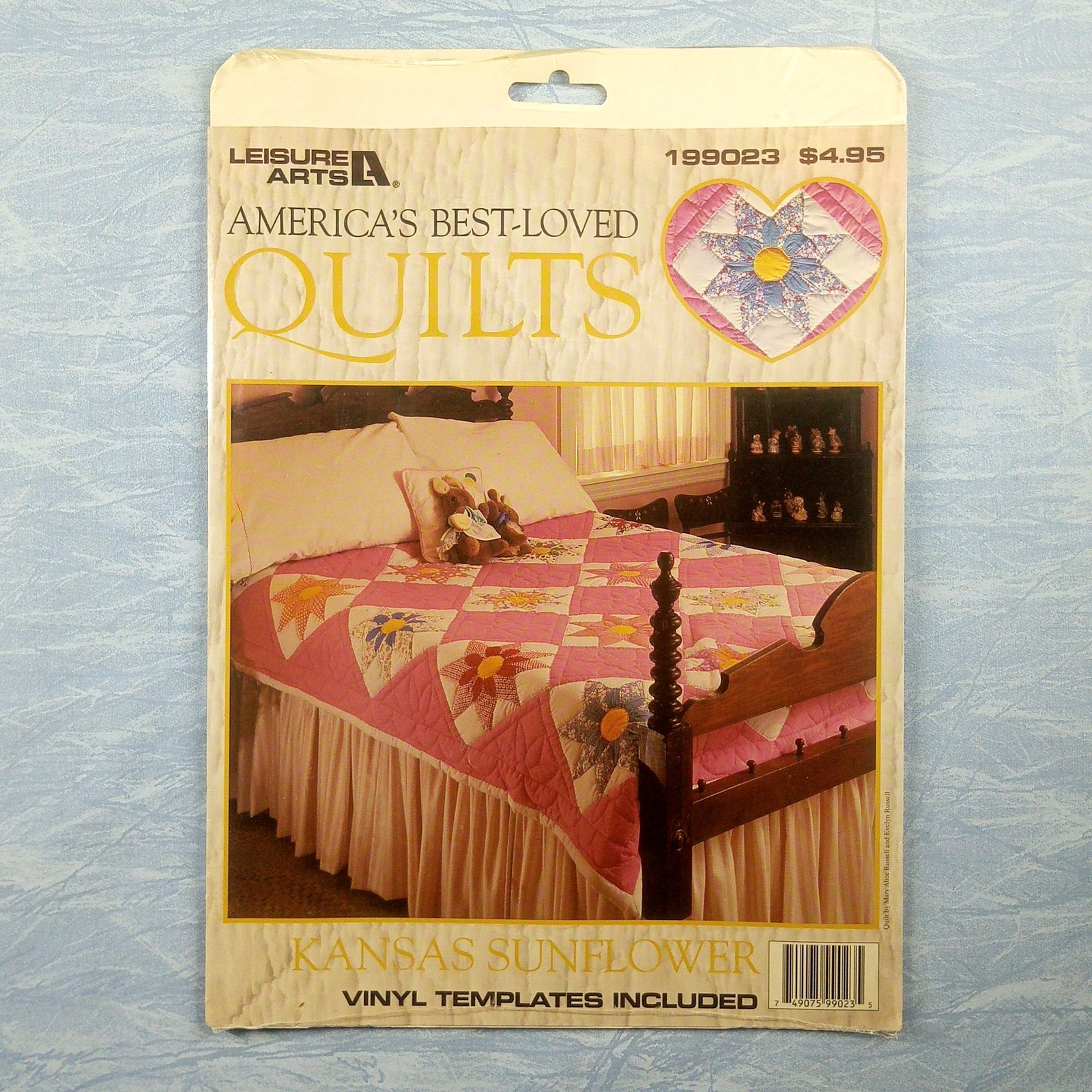 Leisure Arts Americas Best-Loved Quilts Pattern/Template 199023 Kansas Sunflower