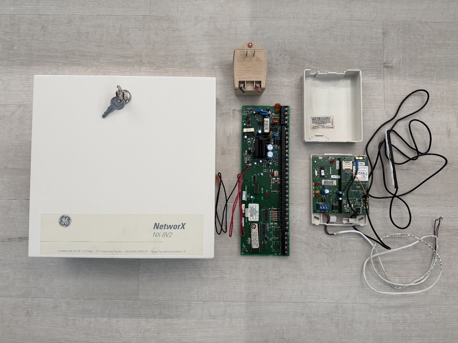 NetworX NX-8V2 Security Alarm System Control Panel Board, Housing, Cellular