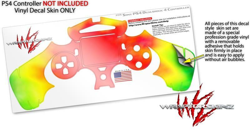 Skin for Sony PS4 Controller Tie Dye