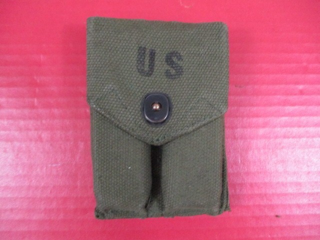 Vietnam Era US Army M1923 Canvas Magazine Pouch Colt 45acp - Dtd 1965 - NICE