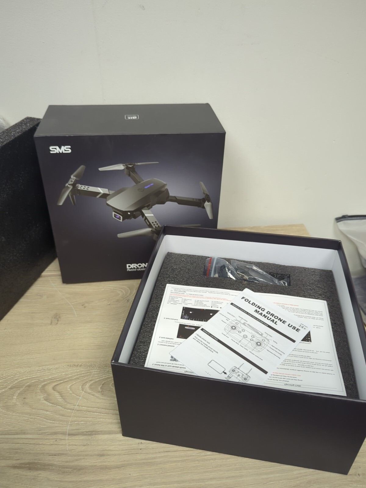 Myshle SMS Drone Avoid Obstacles Foldable Drones with 4K HD Camera
