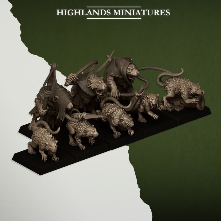 Rats and Rat Masters - Highlands Miniatures 28mm