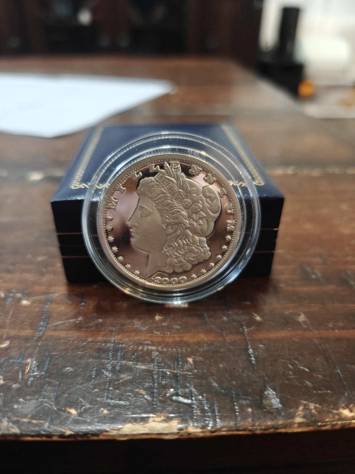 2000 Liberia Proof $1 1oz Silver Millennium Morgan Dollar