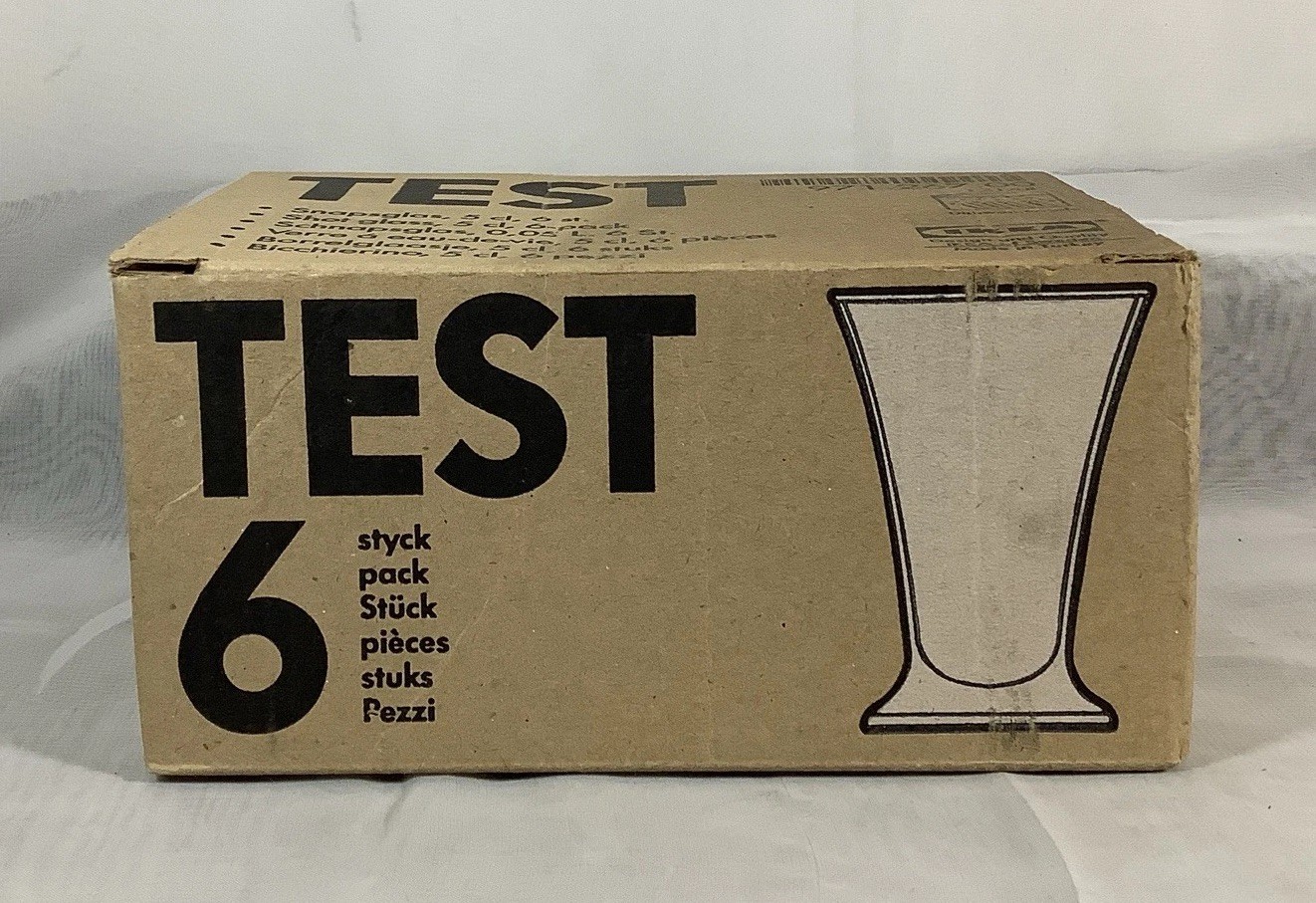 IKEA 6 TEST Shot Glasses Set Pack - NIB Original Box
