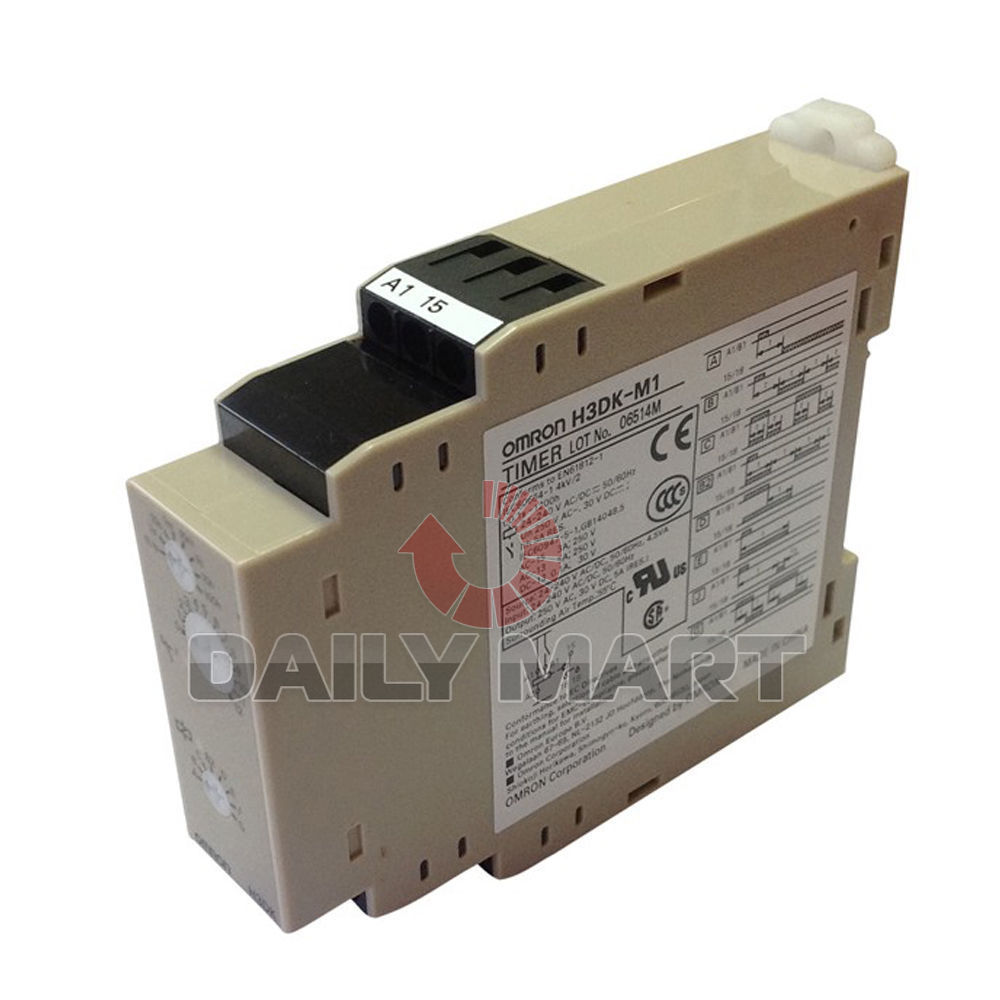 Omron-H3DK-M1 5A, 24~240AC/DC Multifunction Timer 5A, 24~240AC/DC SPDT NEW