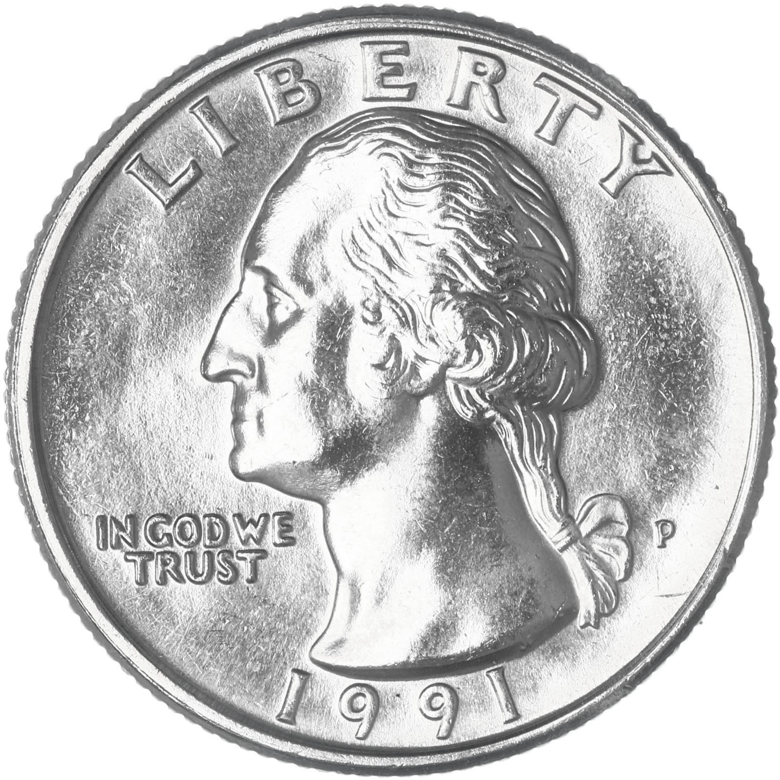 1991 P Washington Quarter BU US Coin