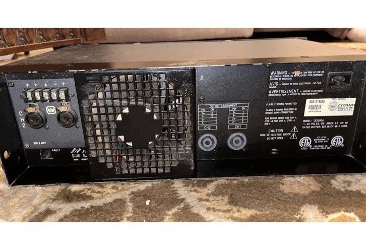 Crown CE2000 Power Amplifier 2 Channel Black Red Pro Audio MPN CE2000
