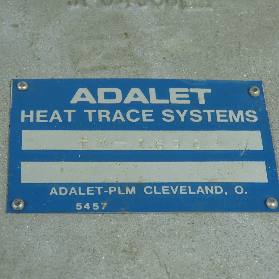 Heat Trace System TW-150C1 Haz Location Thermostat 0-150°F W/ Adalet-PLM JP0406