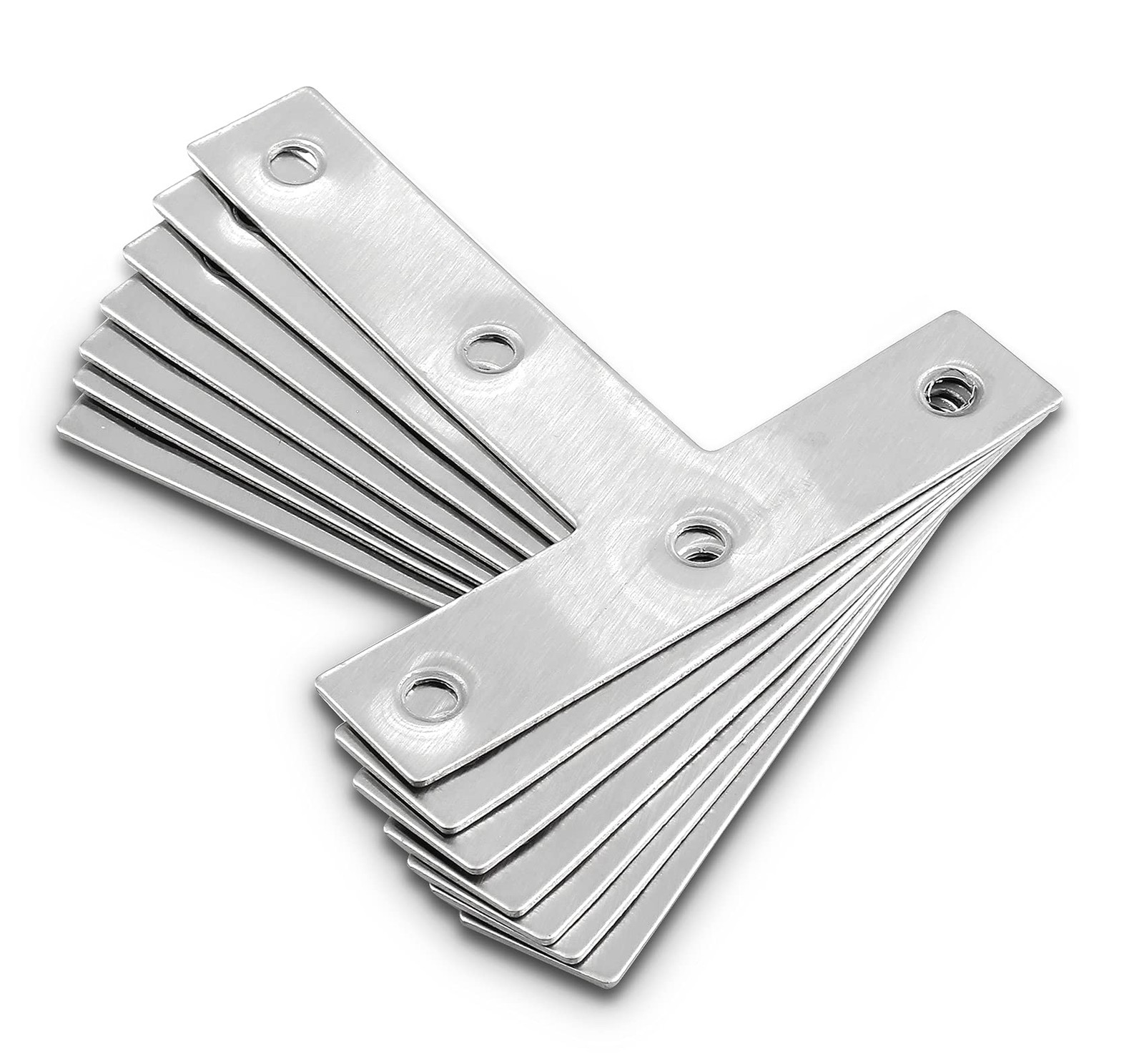 LDEXIN 20 Pcs T Shape Mending Plate 3.14" x 3.14" Stainless Steel T Bracket S...