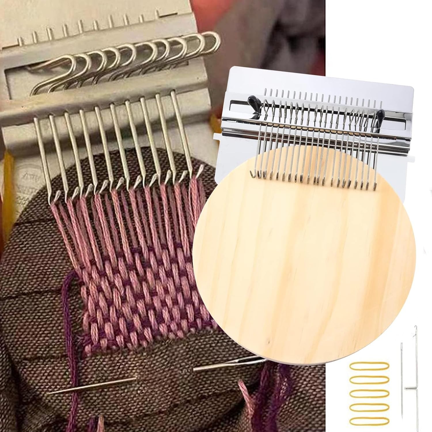 Darning Mini Loom Machine, Speedweave Darning Loom Quickly Mini Mending Convenie