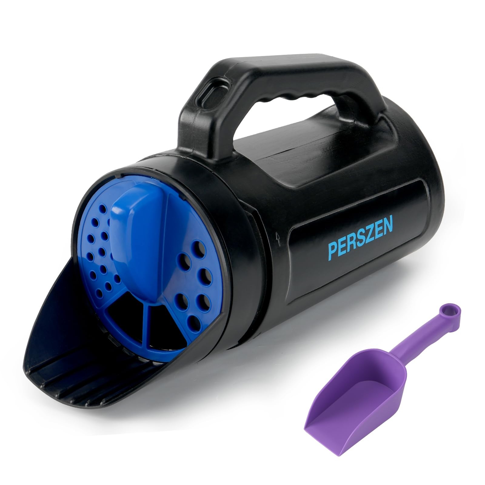 Handheld Spreader for Fertilizer, Grass Seed and Ice Melt, Multi-Use Seed Spr...