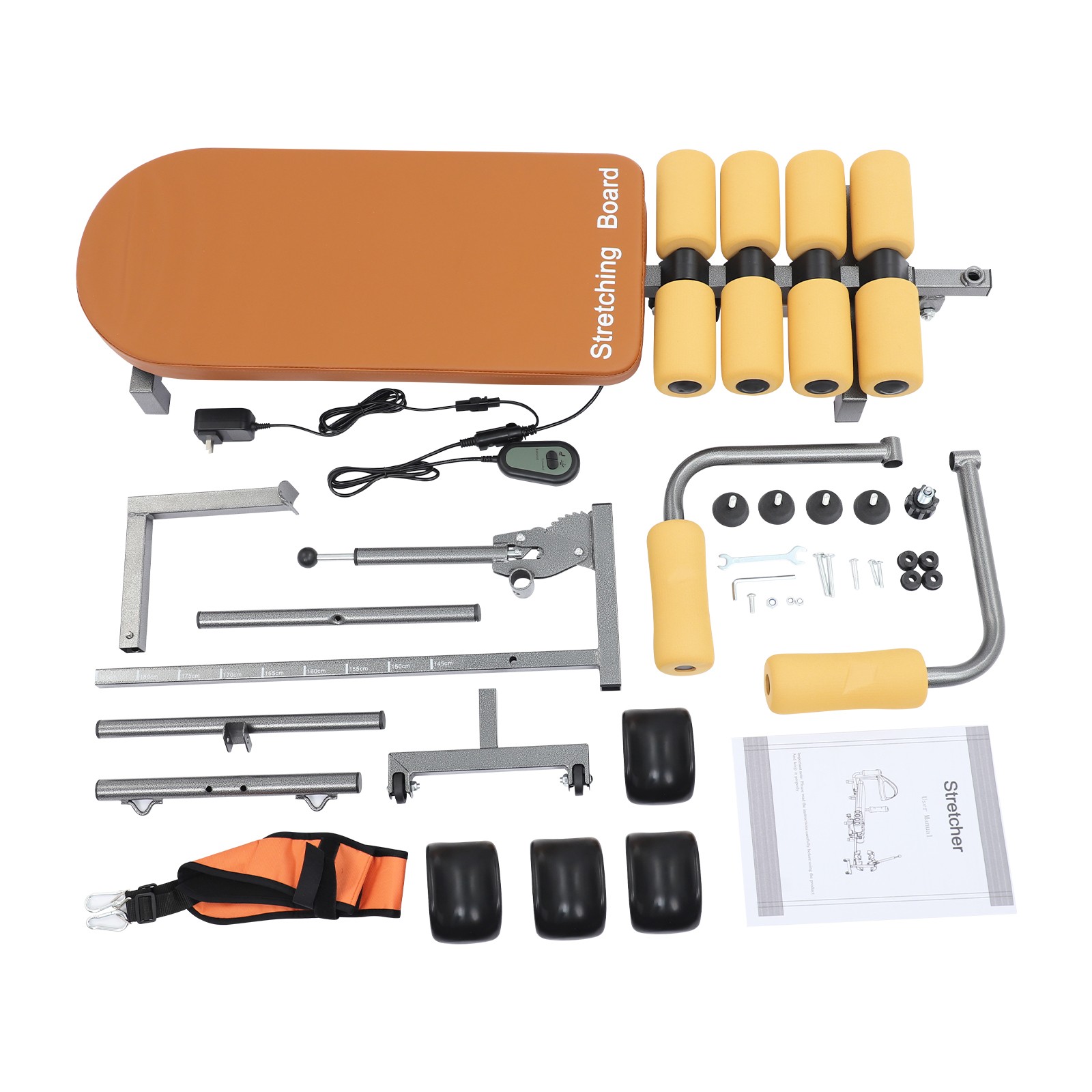 Modern Electric Stretching Bench, Floorstanding Electric Back Stretching Machine