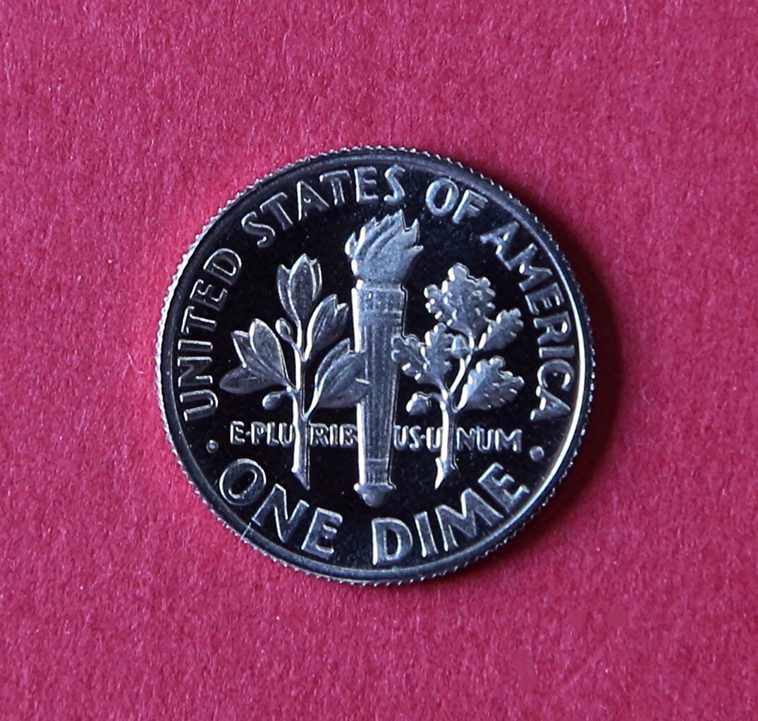 1977 S Proof Roosevelt Dime, In Card Flip-Free Ship