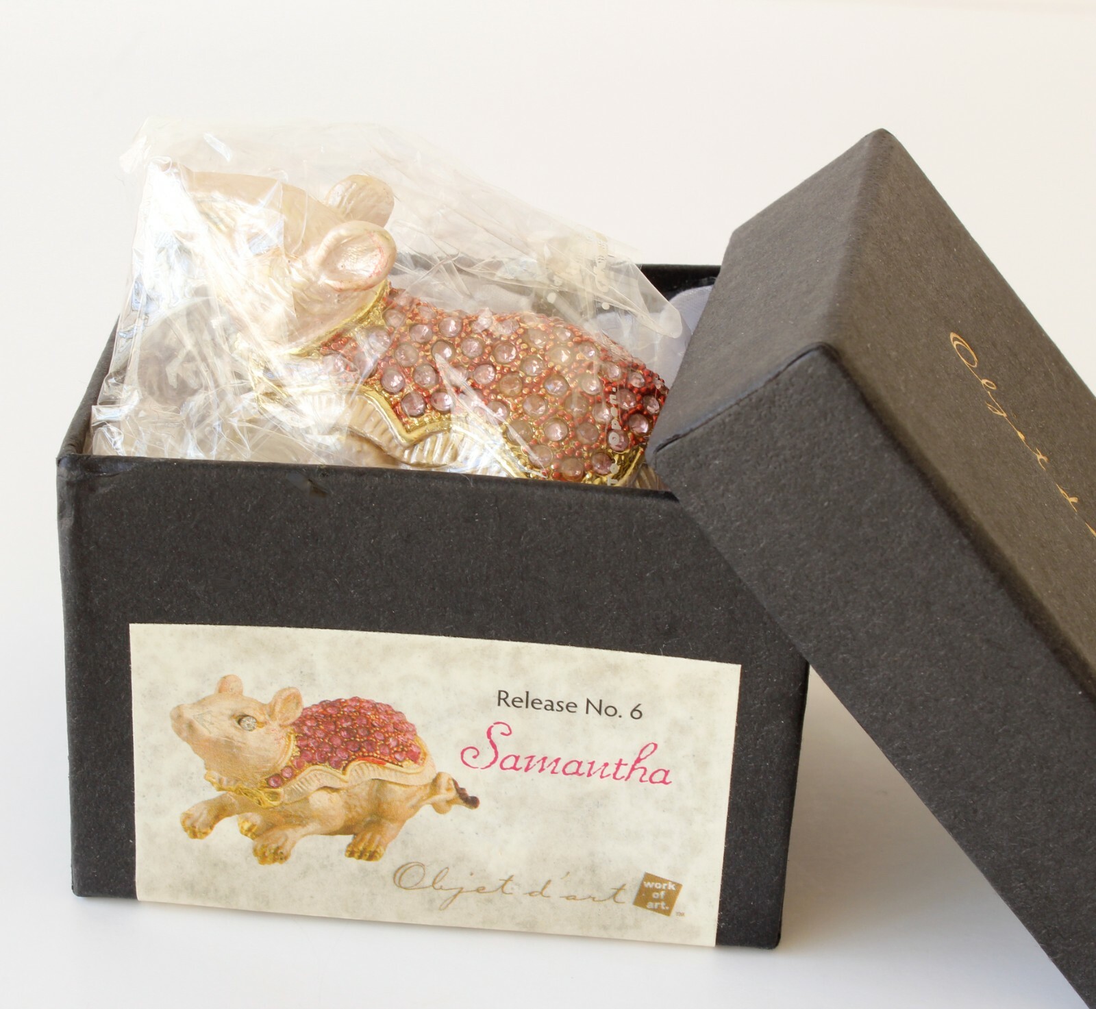 Bejeweled Mouse Trinket Box Samantha Release No 6