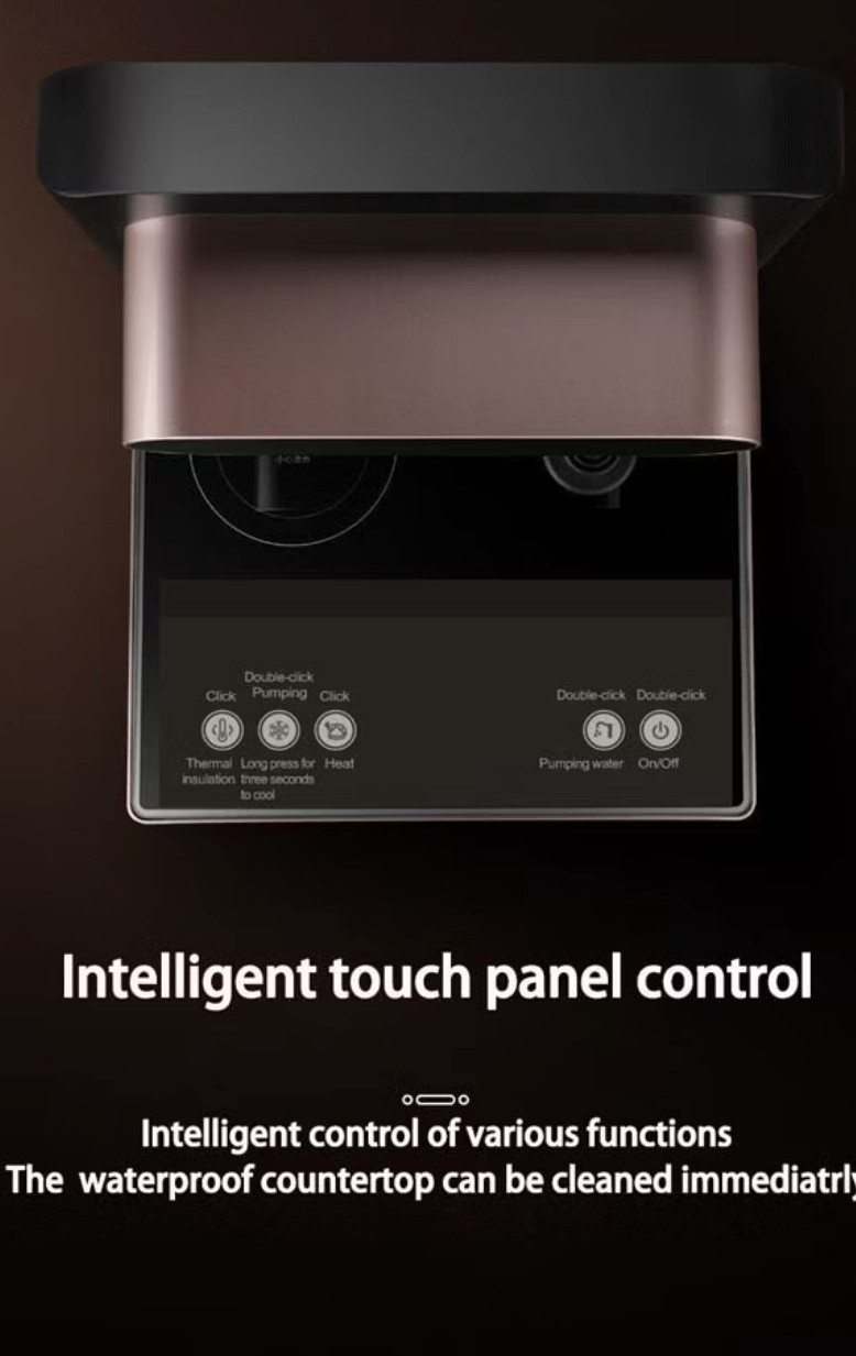 Gold Bottom Loading Hot and Room Temperature Water Dispenser Tea Bar Machine
