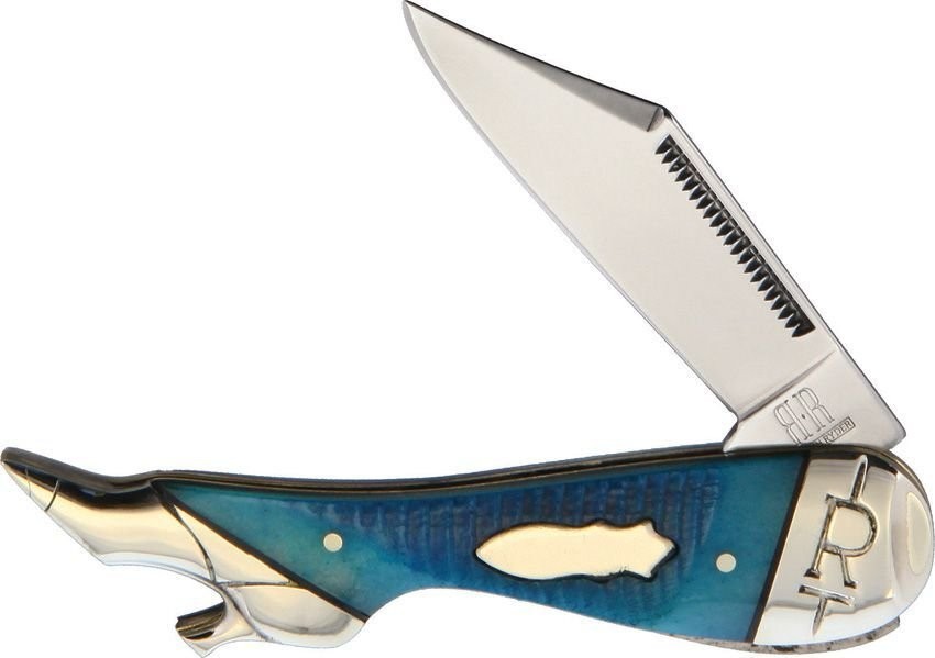 Rough Ryder Black / Blue Leg Pocket Folding Knife - KB114R RR2122