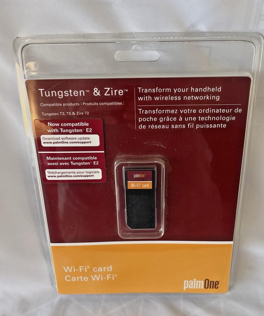 palmOne Wi-Fi SD Card Expansion Pack for Palm Tungsten & Zire PDAs (New in Box)