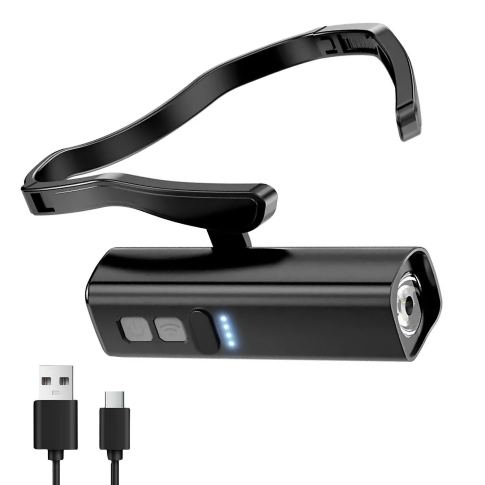 LED Ear Hook Light Motion Sensor 1000mAh Battery for Night Hiking Trail Running