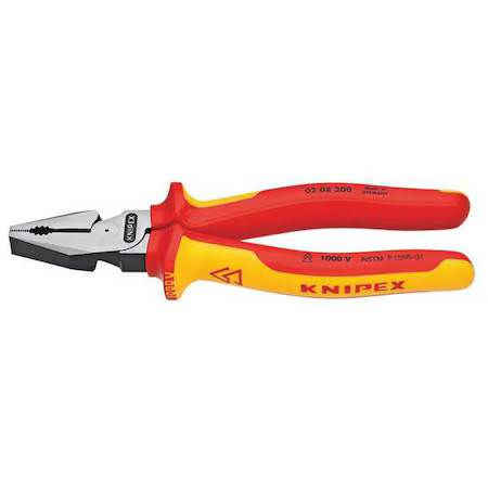 Knipex 02 08 200 Sba 8 In Linemans Plier High Leverage, Steel