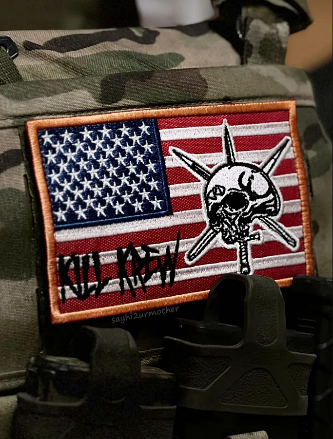 AUTHENTIC TEAM ROOM DESIGN KILL KREW FLAG PATCH FOG FORWARD OBSERVATIONS GROUP